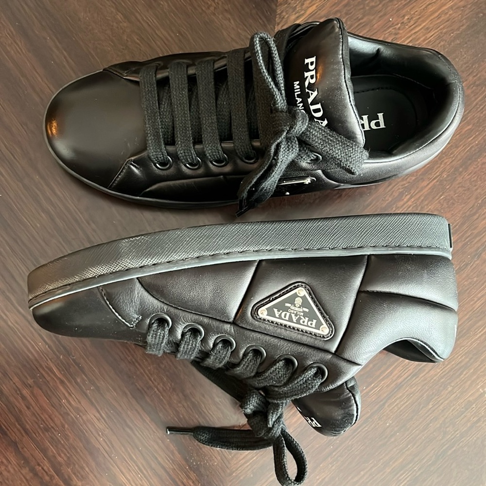 PRADA Nappa Soft leather sneakers - Picture 2 of 14